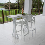 Portsea 75 Malibu - 3pce (130x45) - Outdoor Bar Set