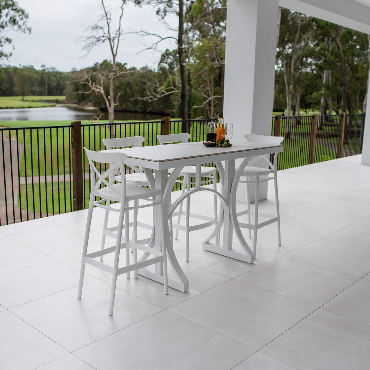 Portsea 75 Malibu - 5pce (150x65) - Outdoor Bar Set