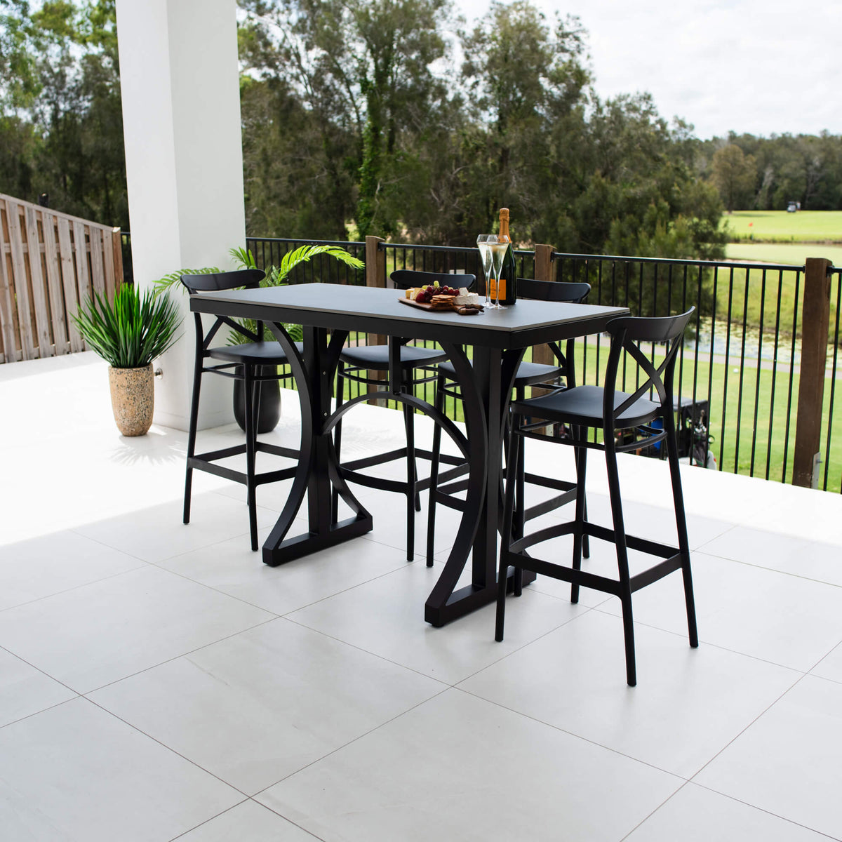 Portsea 75 Malibu - 5pce (150x65) - Outdoor Bar Set