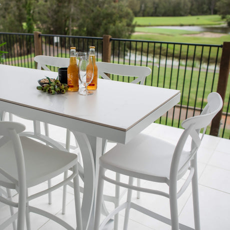 Portsea 75 Malibu - 7pce (150x65) - Outdoor Bar Set