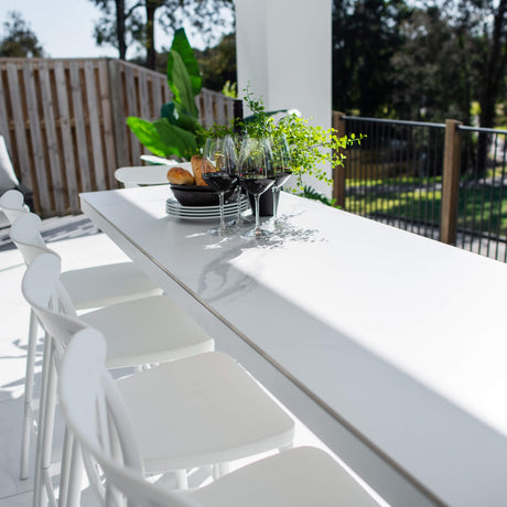 Portsea 75 Malibu - 7pce (200x65) - Outdoor Bar Set