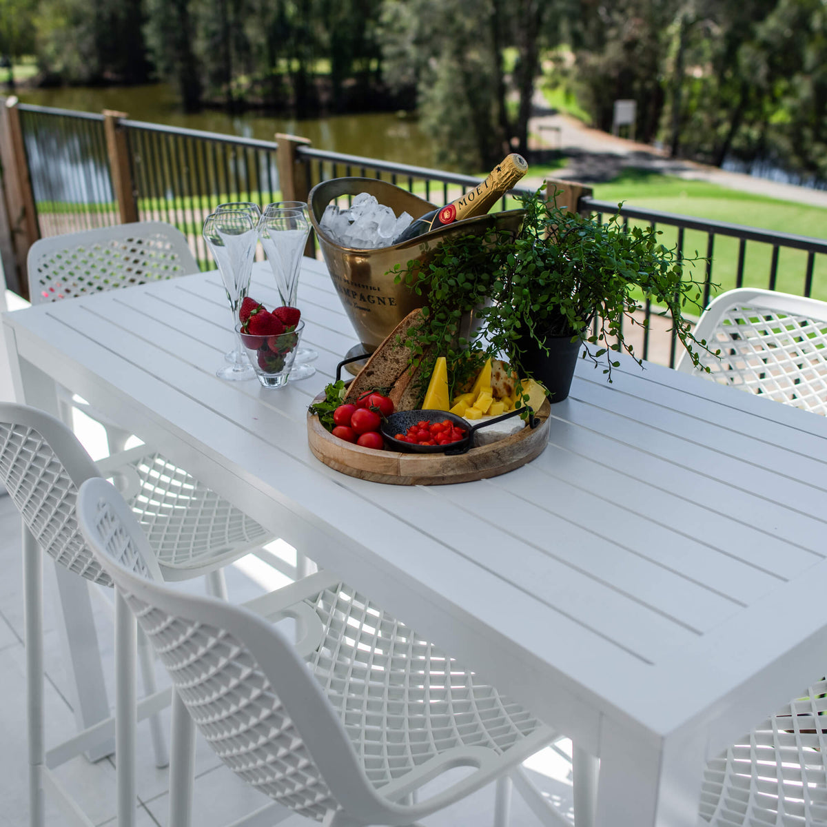 Roma 75 Aria - 7pce (150x65) - Outdoor Bar Set