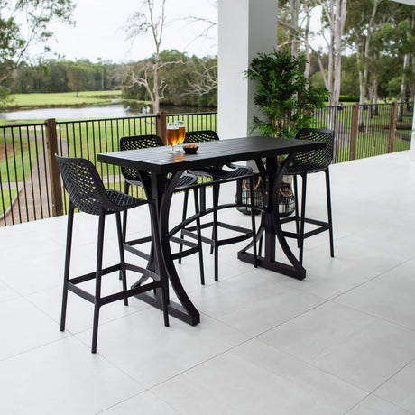 Roma 75 Bergen - 5pce (150x65) - Outdoor Bar Set
