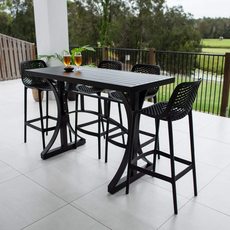 Roma 75 Bergen - 5pce (150x65) - Outdoor Bar Set