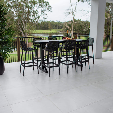 Roma 75 Bergen - 9pce (200x65) - Outdoor Bar Set