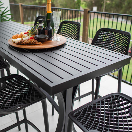 Roma 75 Bergen - 9pce (200x65) - Outdoor Bar Set