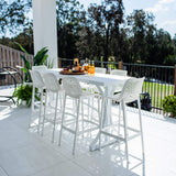 Roma 75 Bergen - 9pce (200x65) - Outdoor Bar Set