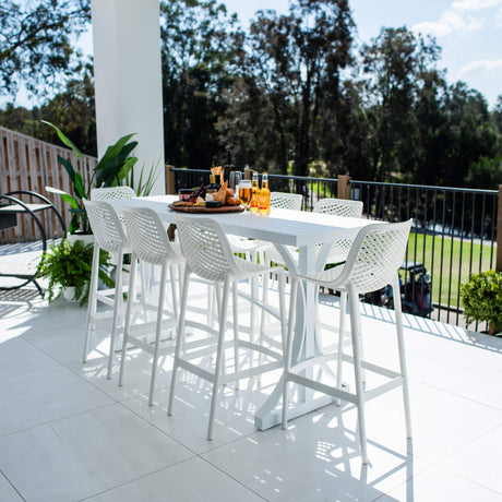 Roma 75 Bergen - 9pce (200x65) - Outdoor Bar Set
