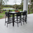 Roma 75 Hudson - 7pce (150x80) - Outdoor Bar Set