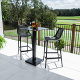Roma 75 Lennox - 3pce (60x60) - Outdoor Bar Set