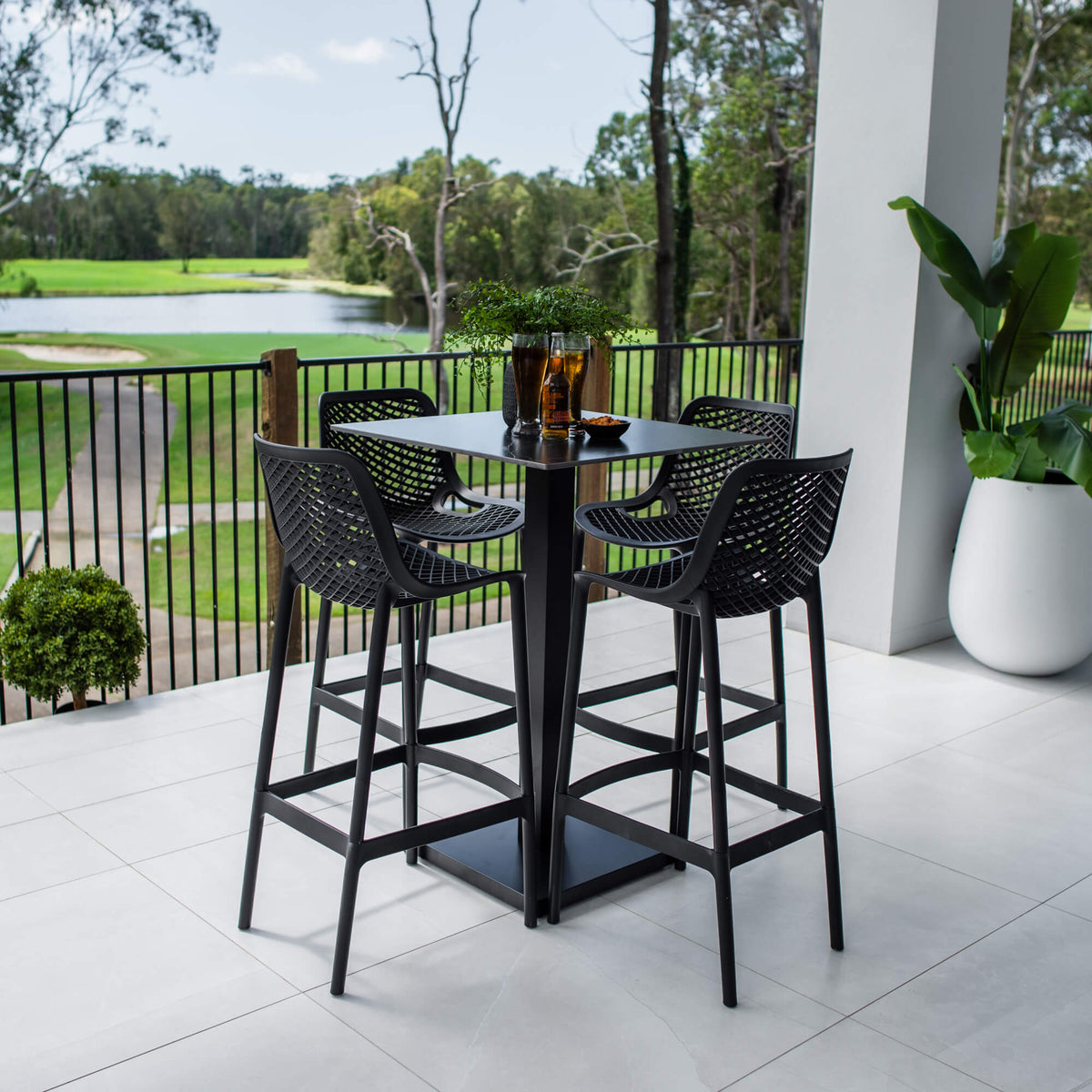 Roma 75 Lennox - 5pce (70x70) - Outdoor Bar Set