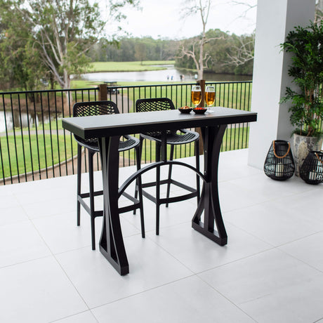 Roma 75 Malibu - 3pce (130x45) - Outdoor Bar Set