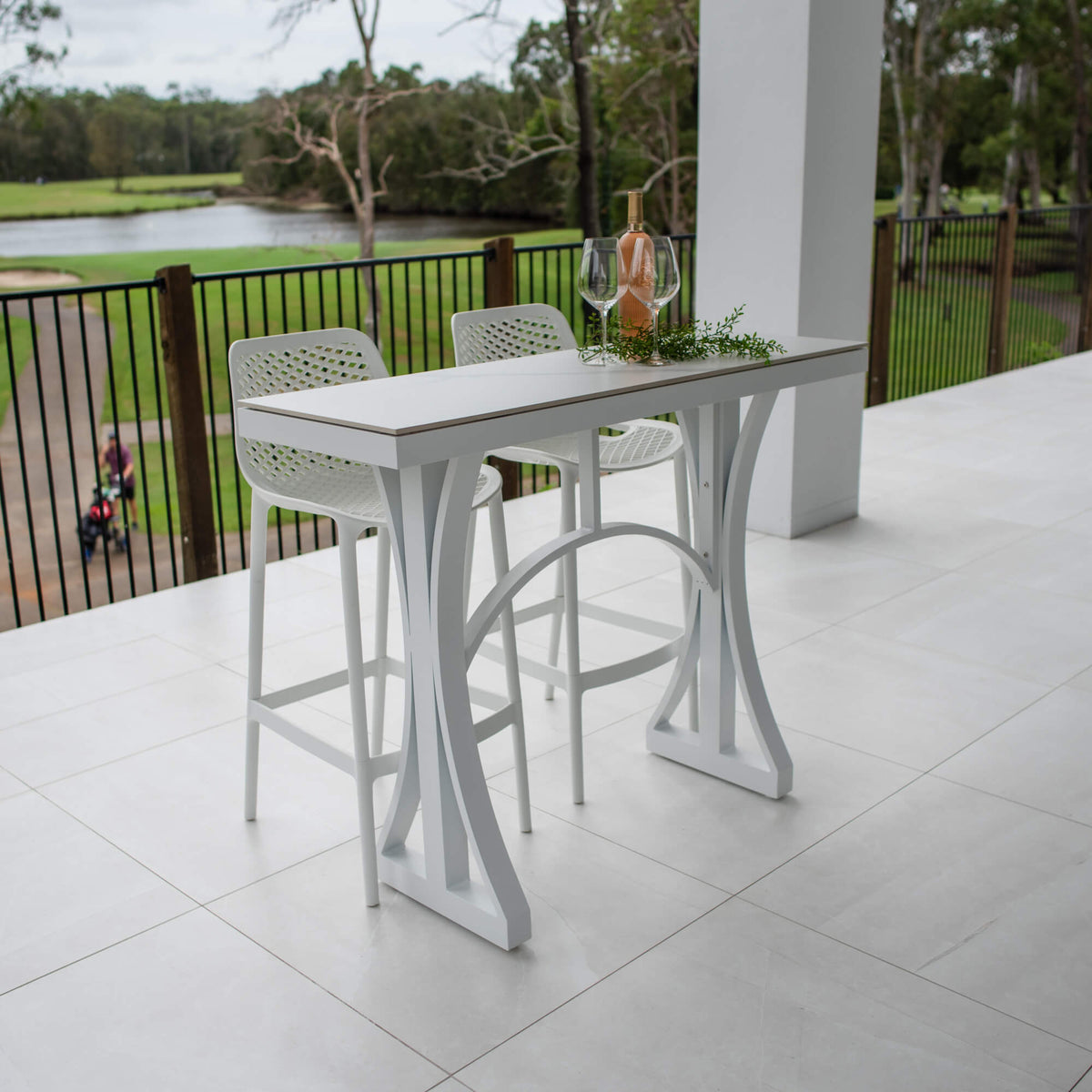 Roma 75 Malibu - 3pce (130x45) - Outdoor Bar Set