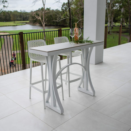 Roma 75 Malibu - 3pce (130x45) - Outdoor Bar Set