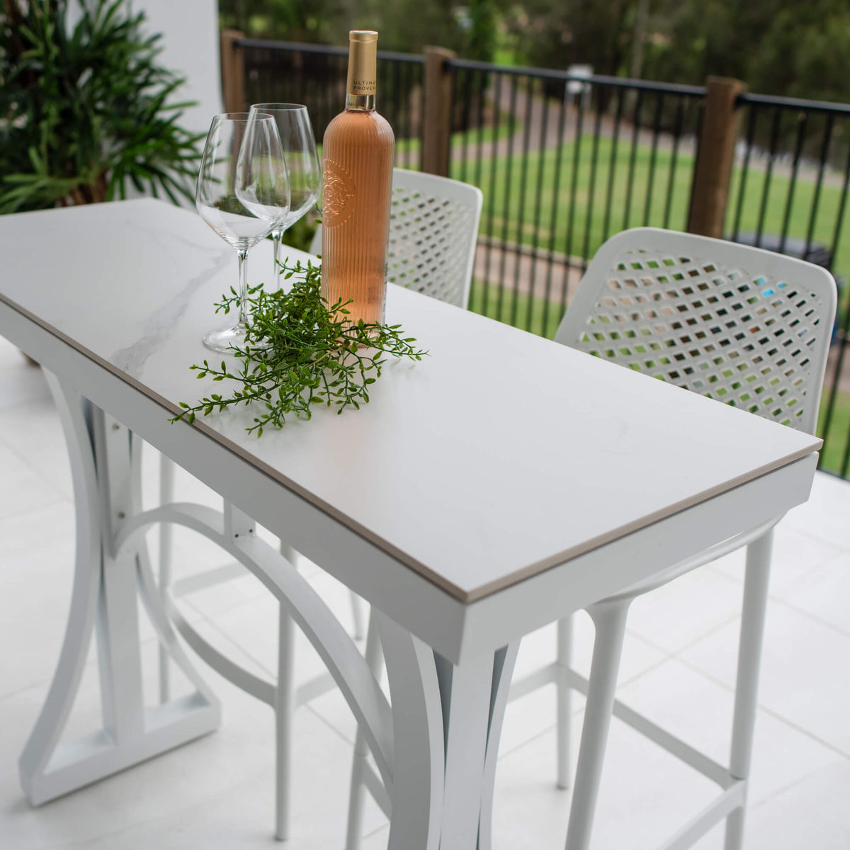 Roma 75 Malibu - 3pce (130x45) - Outdoor Bar Set