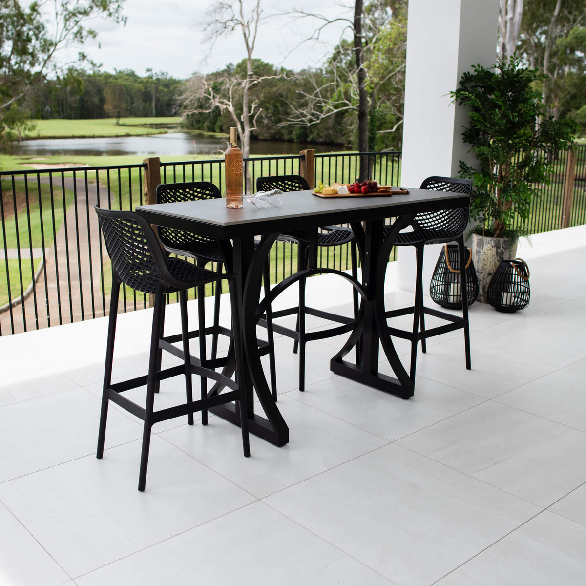Roma 75 Malibu - 5pce (150x65) - Outdoor Bar Set