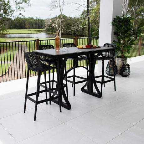 Roma 75 Malibu - 5pce (150x65) - Outdoor Bar Set