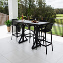 Roma 75 Malibu - 5pce (150x65) - Outdoor Bar Set