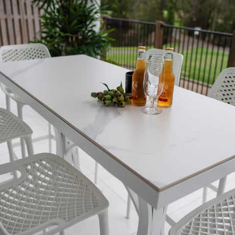 Roma 75 Malibu - 7pce (150x65) - Outdoor Bar Set