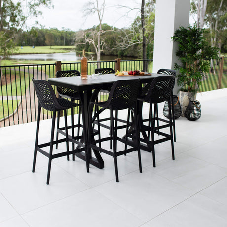 Roma 75 Malibu - 7pce (150x65) - Outdoor Bar Set