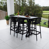 Roma 75 Malibu - 7pce (150x65) - Outdoor Bar Set