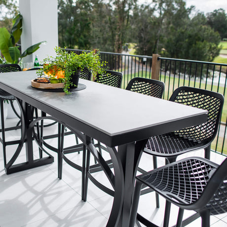 Roma 75 Malibu - 7pce (200x65) - Outdoor Bar Set