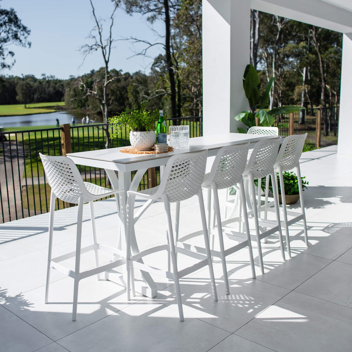 Roma 75 Malibu - 7pce (200x65) - Outdoor Bar Set