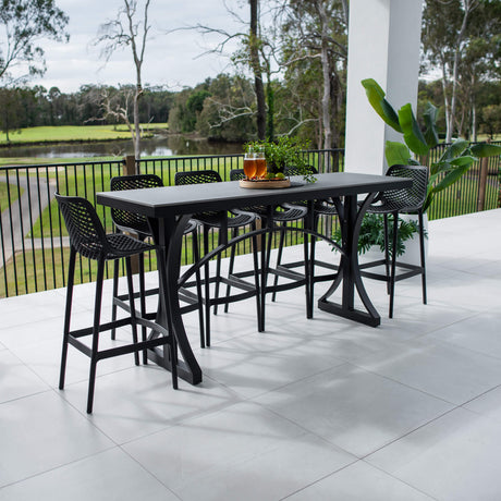 Roma 75 Malibu - 7pce (200x65) - Outdoor Bar Set