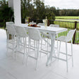 Roma 75 Malibu - 9pce (200x65) - Outdoor Bar Set