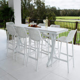 Roma 75 Malibu - 9pce (200x65) - Outdoor Bar Set