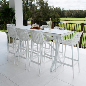 Roma 75 Malibu - 9pce (200x65) - Outdoor Bar Set
