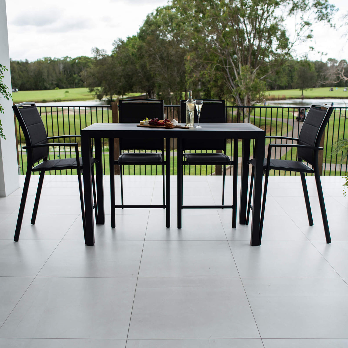 Shelby Aria - 5pce (150x65) - Outdoor Bar Set