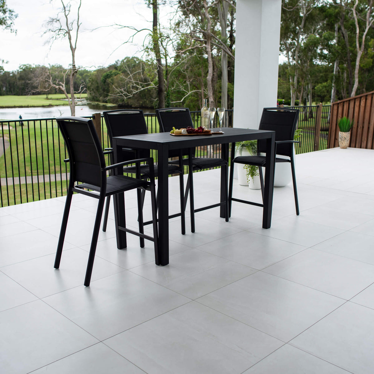 Shelby Aria - 5pce (150x65) - Outdoor Bar Set