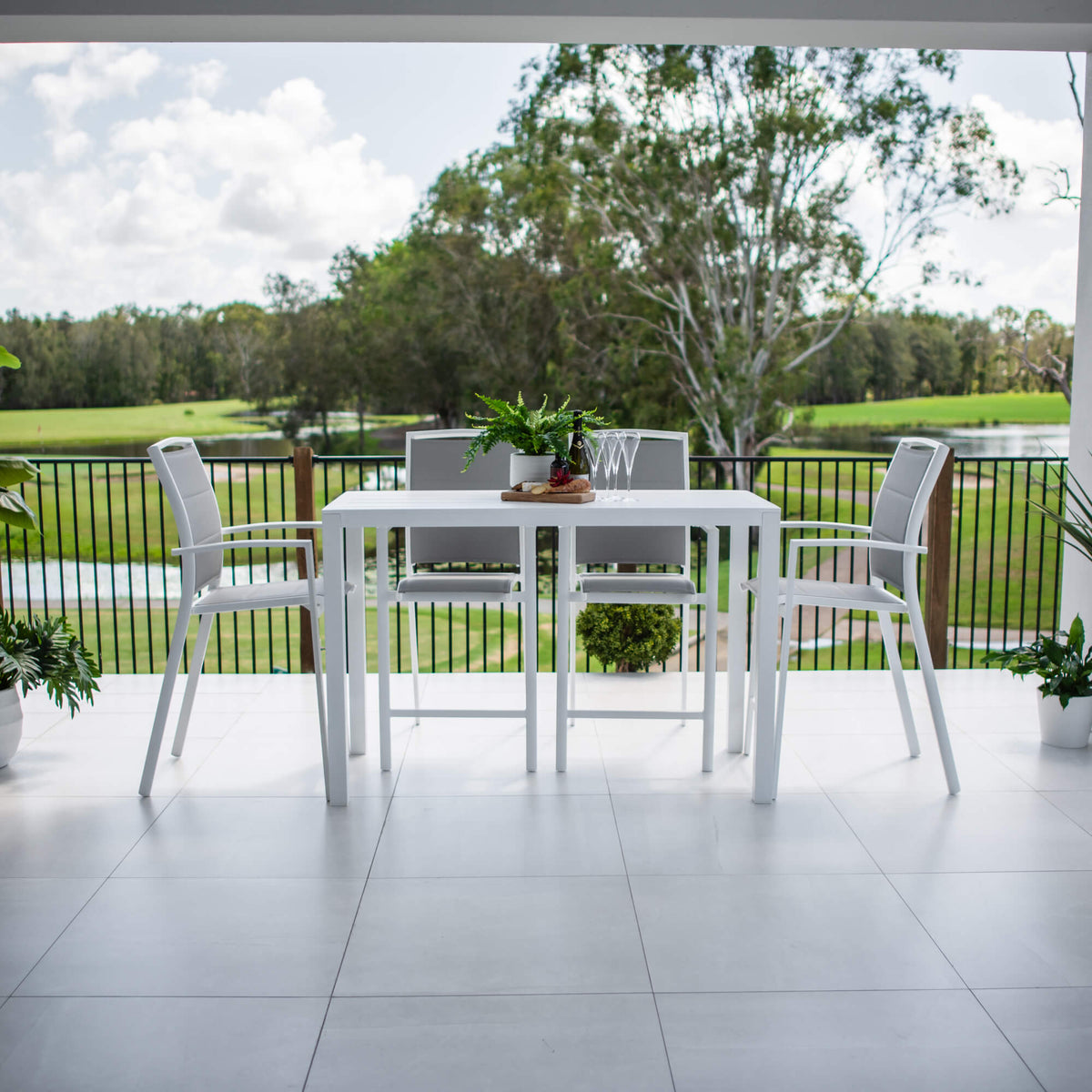 Shelby Aria - 5pce (150x65) - Outdoor Bar Set