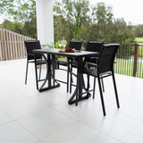 Shelby Bergen - 5pce (150x65) - Outdoor Bar Set