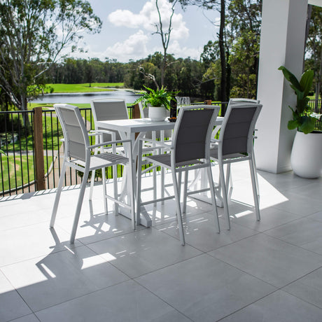 Shelby Bergen - 7pce (150x65) - Outdoor Bar Set