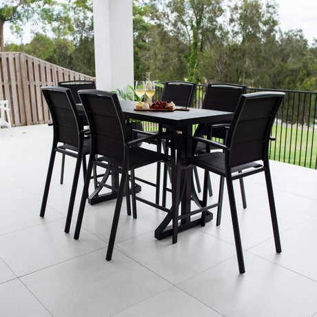 Shelby Bergen - 7pce (150x65) - Outdoor Bar Set