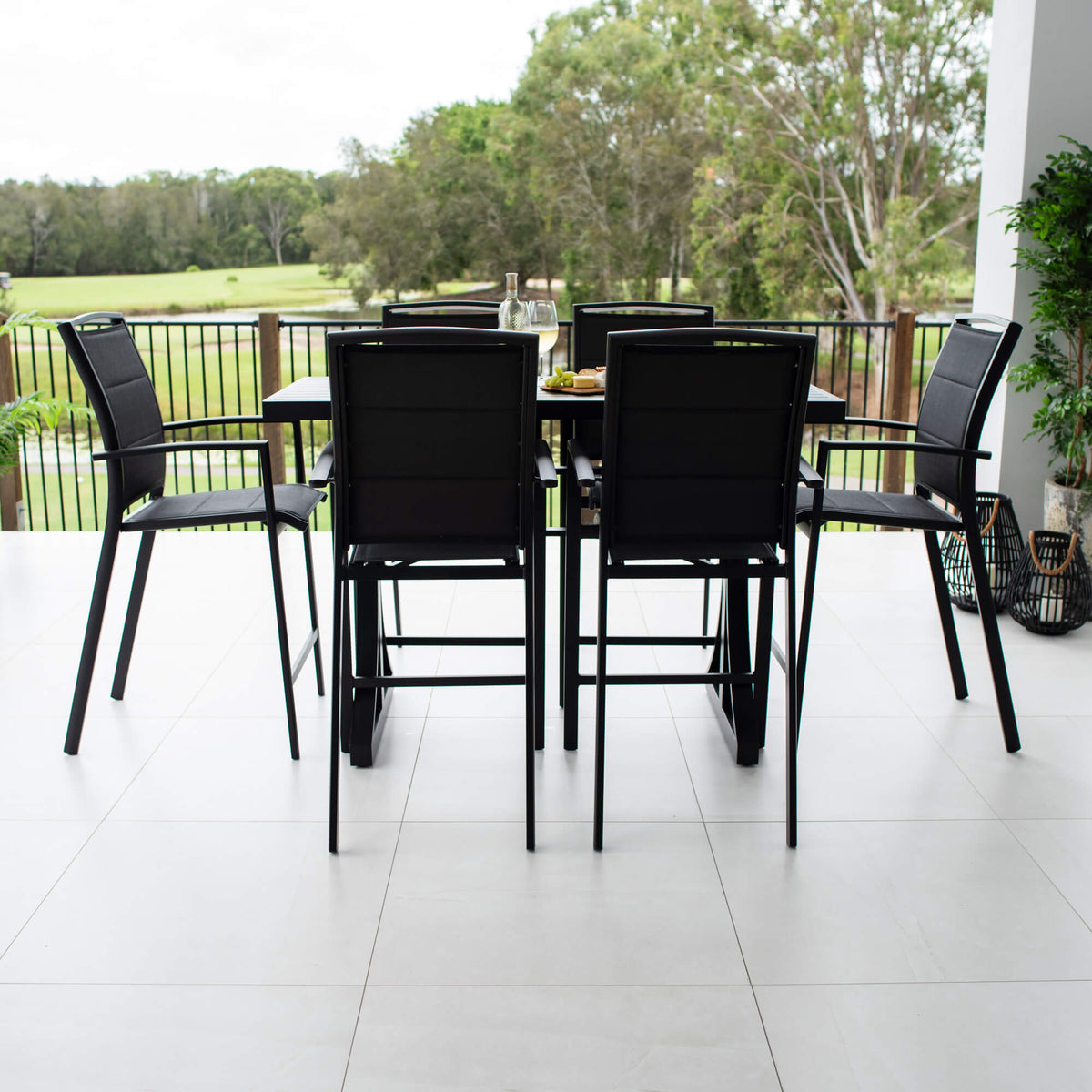 Shelby Bergen - 7pce (150x65) - Outdoor Bar Set