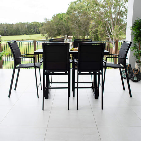 Shelby Bergen - 7pce (150x65) - Outdoor Bar Set
