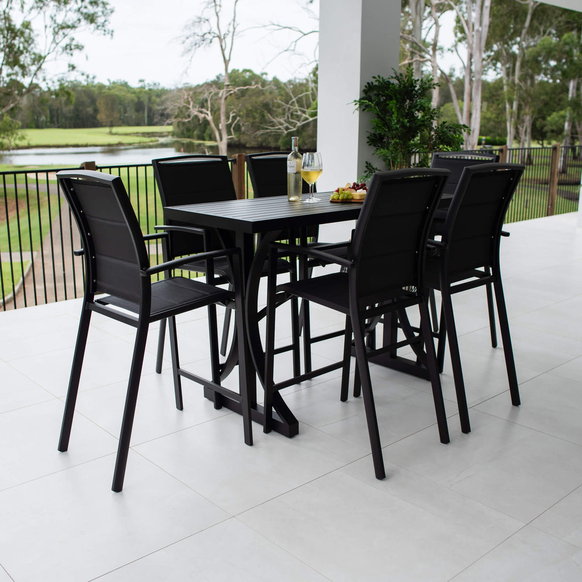 Shelby Bergen - 7pce (150x65) - Outdoor Bar Set