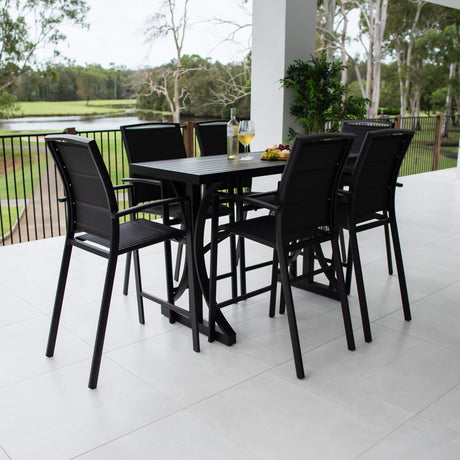 Shelby Bergen - 7pce (150x65) - Outdoor Bar Set