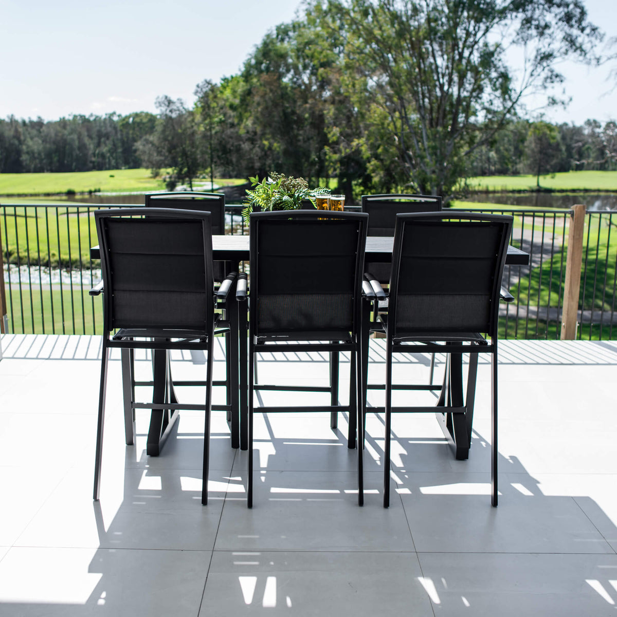 Shelby Bergen - 7pce (200x65) - Outdoor Bar Set