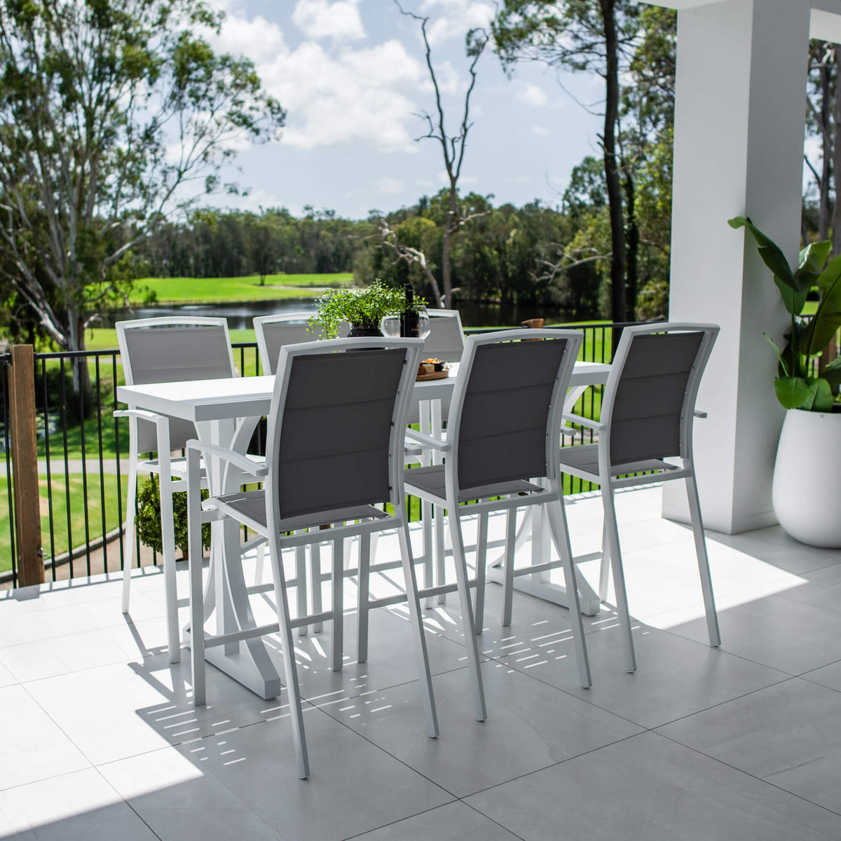 Shelby Bergen - 7pce (200x65) - Outdoor Bar Set