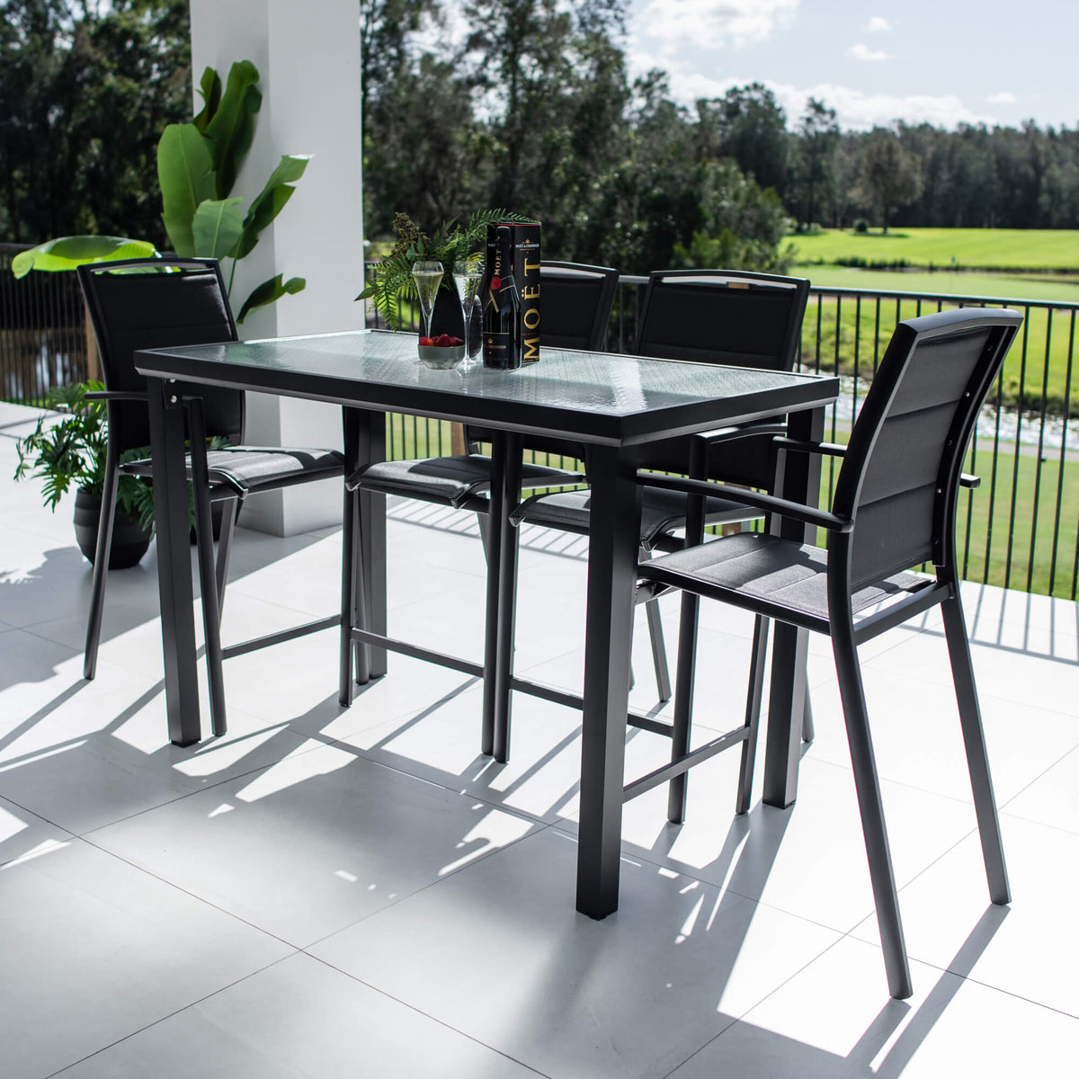 Shelby Hudson - 5pce (150x80) - Outdoor Bar Set
