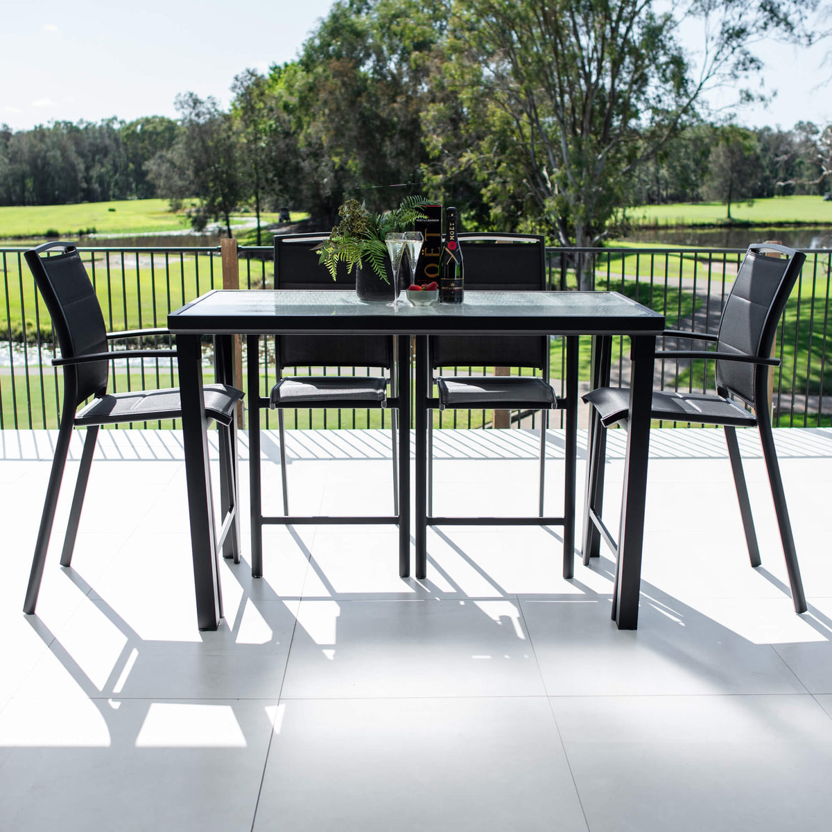 Shelby Hudson - 5pce (150x80) - Outdoor Bar Set