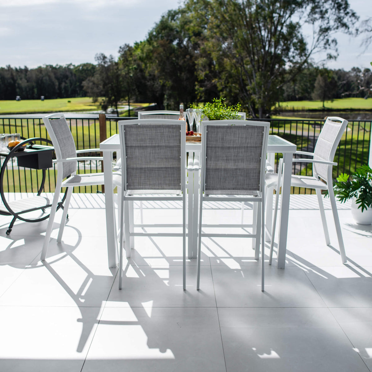 Shelby Hudson - 7pce (150x80) - Outdoor Bar Set