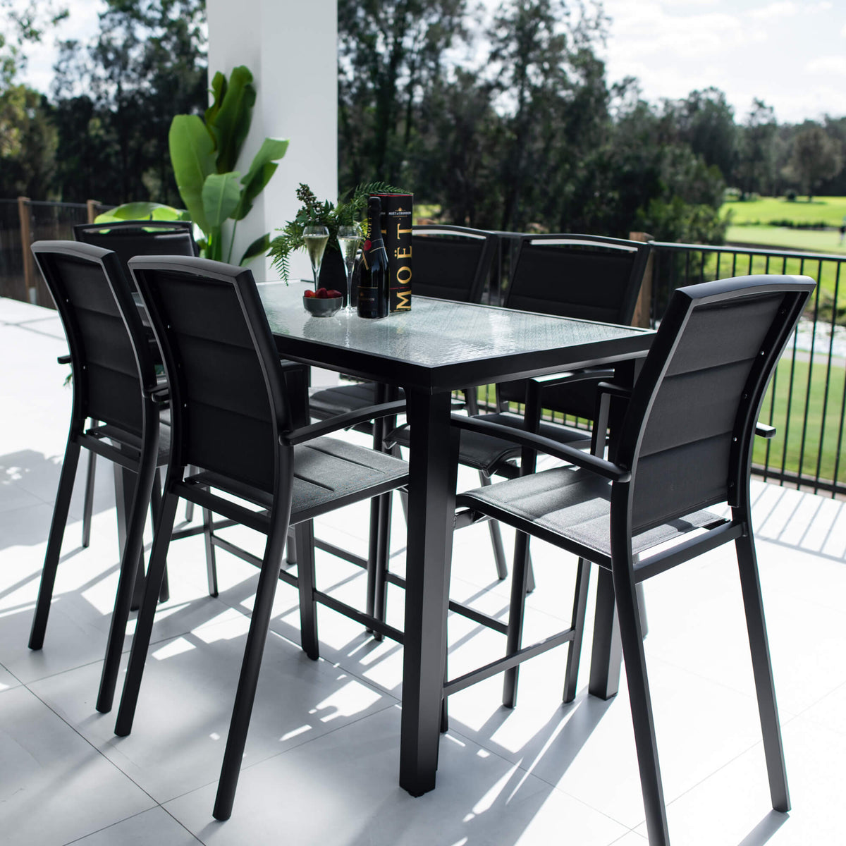 Shelby Hudson - 7pce (150x80) - Outdoor Bar Set