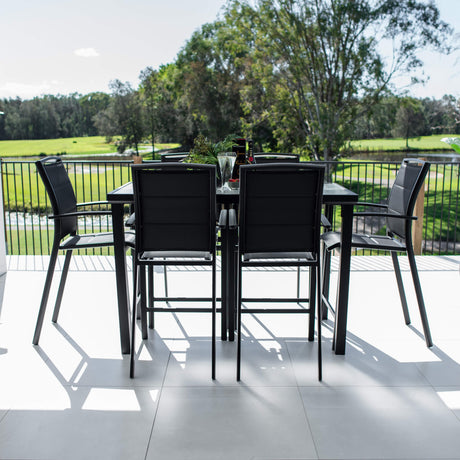 Shelby Hudson - 7pce (150x80) - Outdoor Bar Set