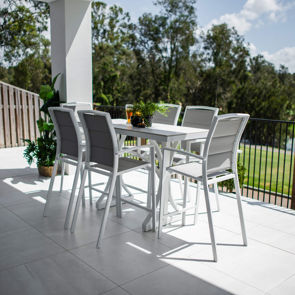 Shelby Malibu - 7pce (150x65) - Outdoor Bar Set