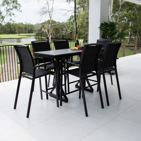 Shelby Malibu - 7pce (150x65) - Outdoor Bar Set